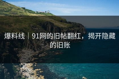 爆料线｜91网的旧帖翻红，揭开隐藏的旧账