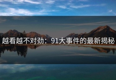 越看越不对劲：91大事件的最新揭秘