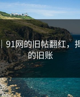 爆料线｜91网的旧帖翻红，揭开隐藏的旧账