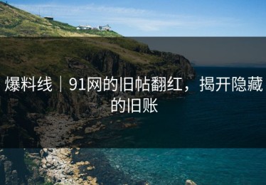 爆料线｜91网的旧帖翻红，揭开隐藏的旧账