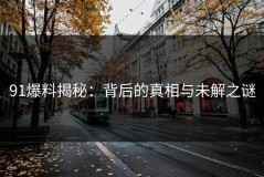 91爆料揭秘：背后的真相与未解之谜