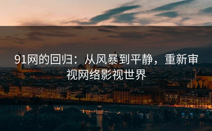 91网的回归：从风暴到平静，重新审视网络影视世界