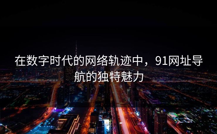 在数字时代的网络轨迹中，91网址导航的独特魅力